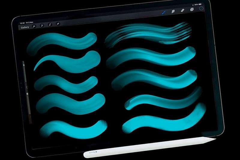 3D光影涂鸦Procreate笔刷 笔刷资源 sucaiwan.com
