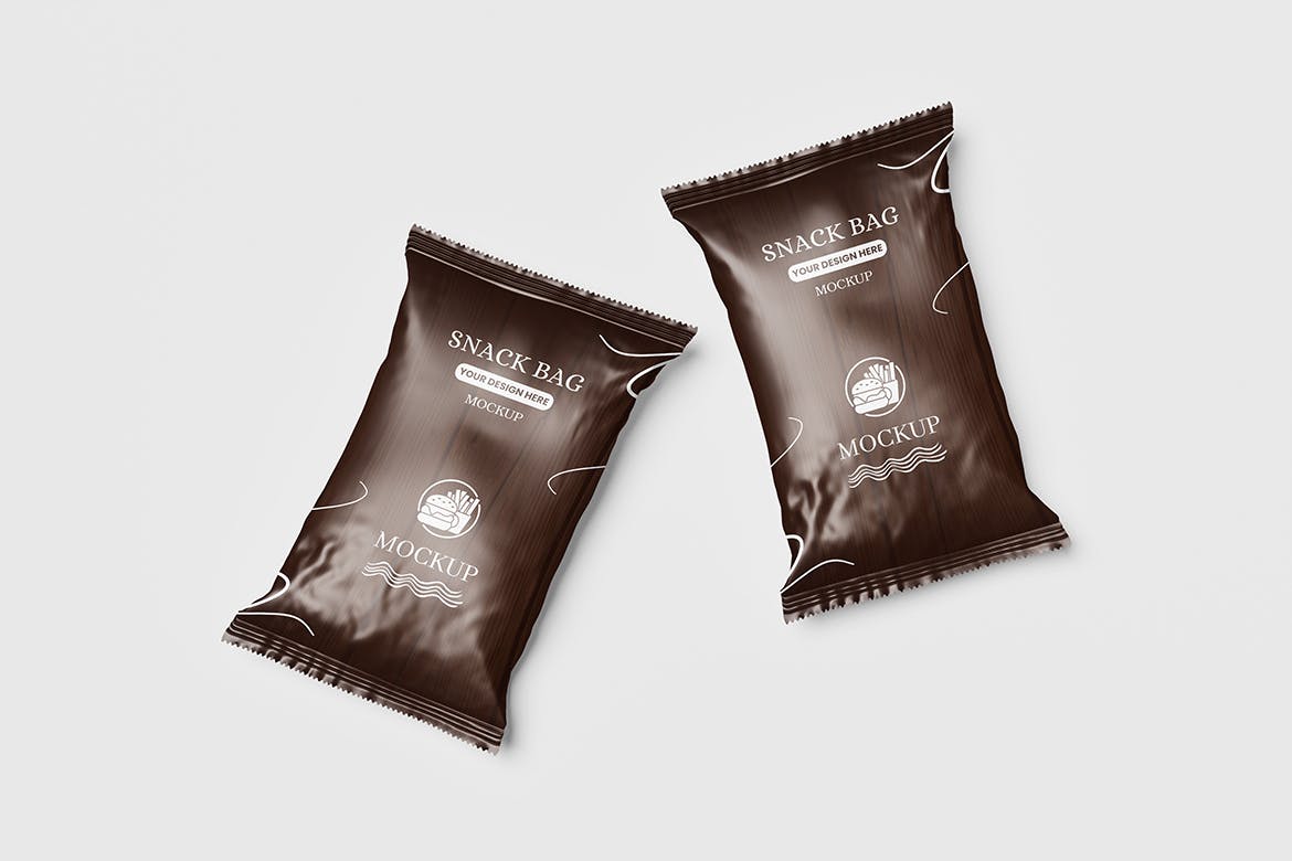 膨化食品零食包装设计样机 Snack Packaging Mockup 样机素材 sucaiwan.com