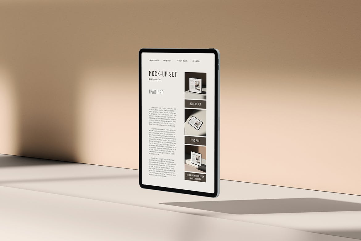 苹果平板电脑iPad Pro样机集 iPad Pro Mockup Set 样机素材 sucaiwan.com