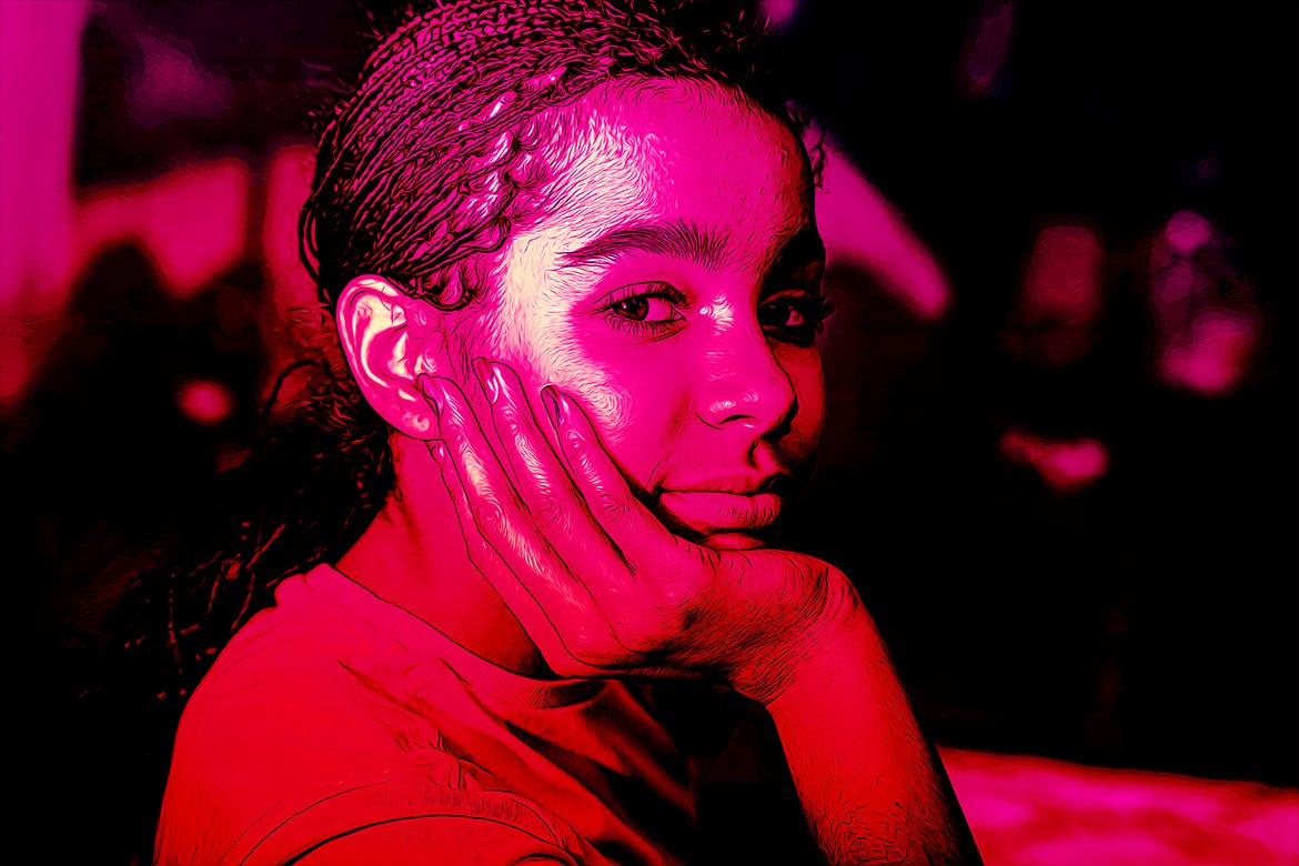 像素艺术海报特效ps动作 Vexel Art Poster Photoshop Action 插件预设 sucaiwan.com