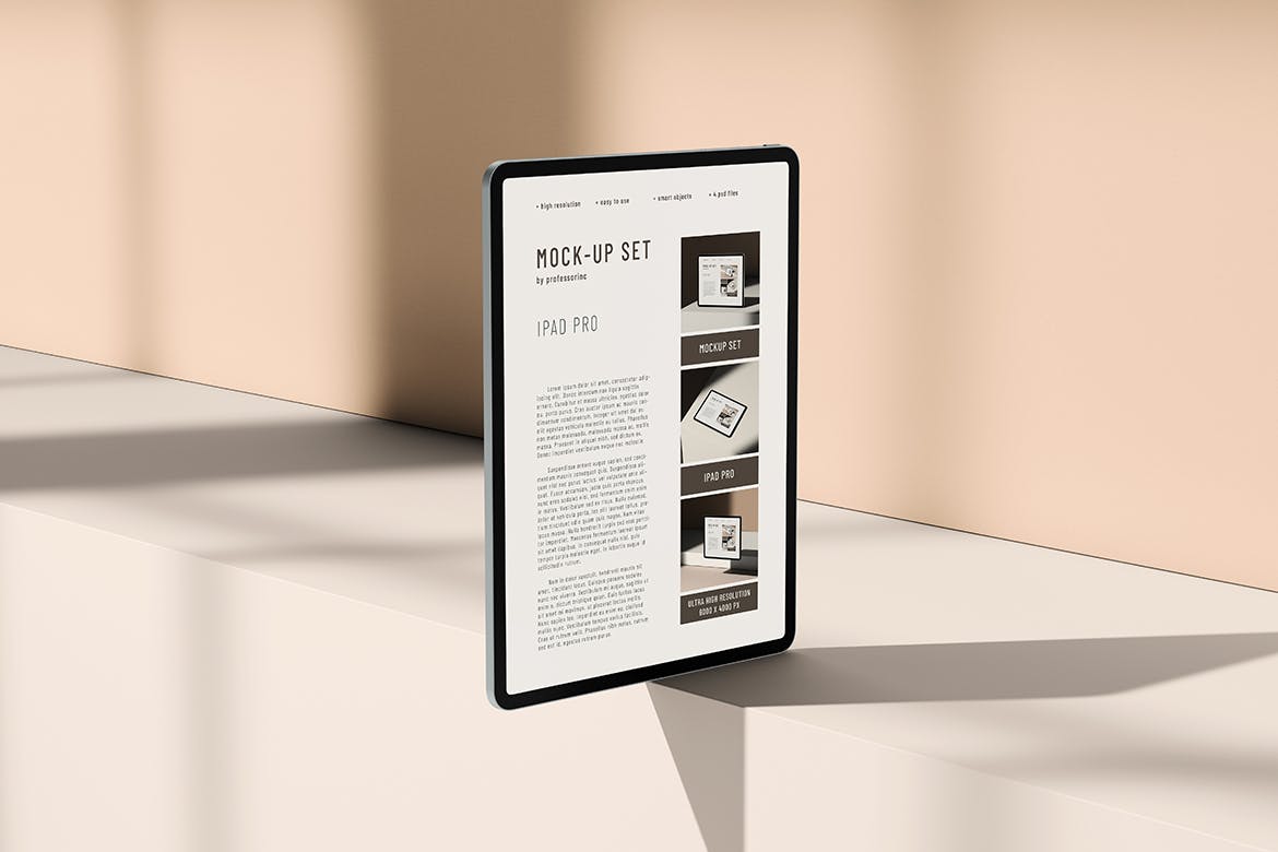 苹果平板电脑iPad Pro样机集 iPad Pro Mockup Set 样机素材 sucaiwan.com