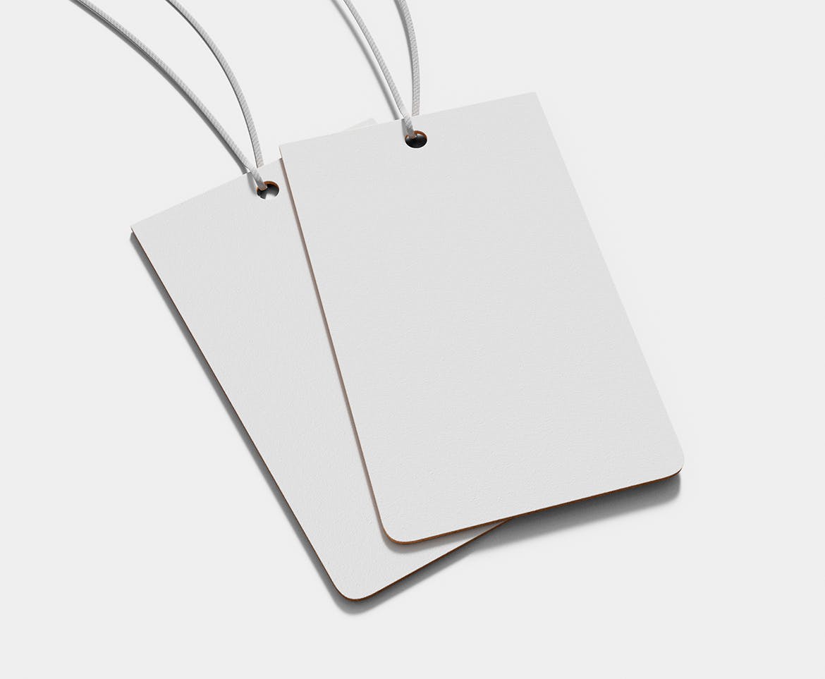 品牌标签吊牌设计样机 Label Tag Mockup. Change colors and designs. 样机素材 sucaiwan.com