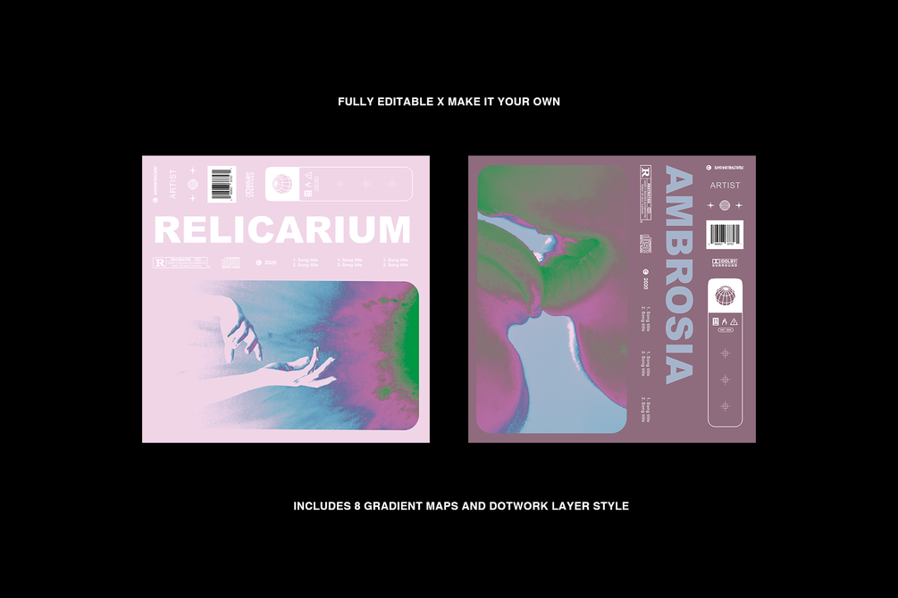 15个完全可定制艺术感的专辑封面PSD模板 Cover Art Template Pack Bundle 图片素材 第4张-素材湾丨精选海外优质设计素材资源 15个完全可定制艺术感的专辑封面PSD模板 Cover Art Template Pack Bundle 图片素材 sucaiwan.com