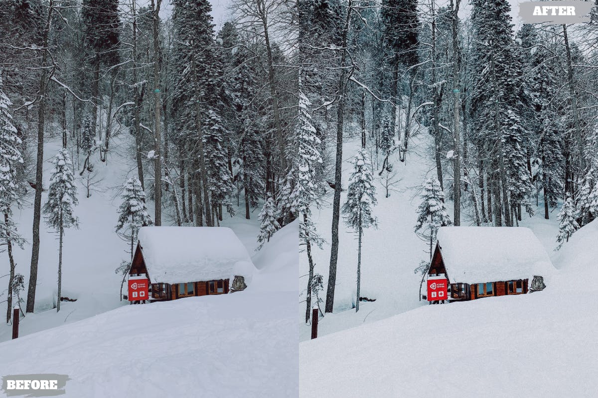 冬季摄影照片调色LR预设 Winter Day Lightroom Presets Dekstop and Mobile 插件预设 sucaiwan.com