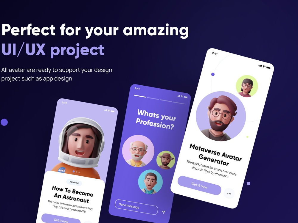 高质量三维渲染元宇宙3D创意人物头像素材合集包 Facely – MetaPeople 3D Avatar 图标素材 第5张-素材湾丨精选海外优质设计素材资源 高质量三维渲染元宇宙3D创意人物头像素材合集包 Facely – MetaPeople 3D Avatar 图标素材 sucaiwan.com