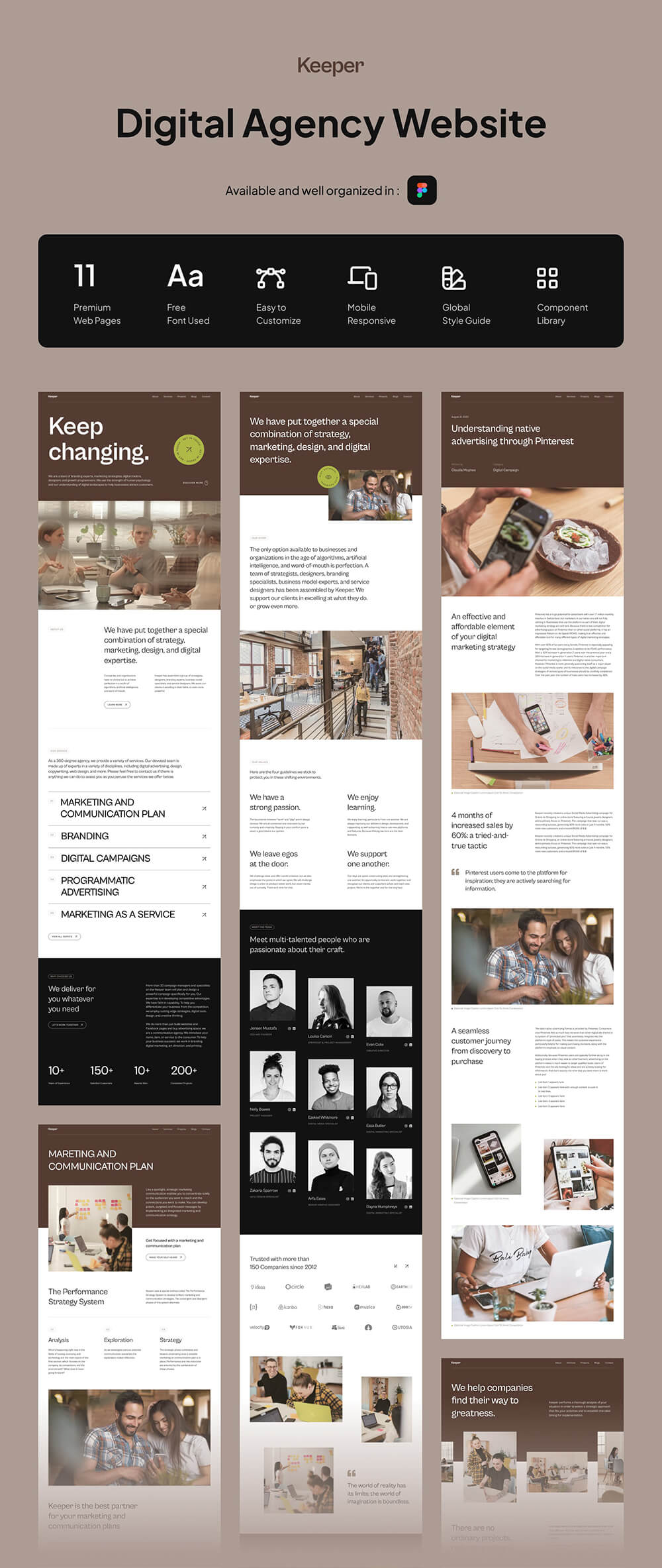 数字代理网站着陆页设计 APP UI sucaiwan.com