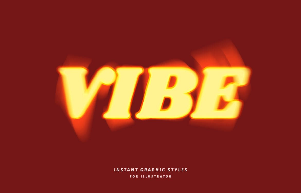 模糊的图形文字样式素材 Blurred Graphic Styles 插件预设 sucaiwan.com