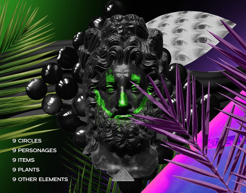 潮流炫酷赛博朋克风剪贴画PNG免抠图片设计素材 Collage Art PNG Textures Part 2 图片素材 sucaiwan.com