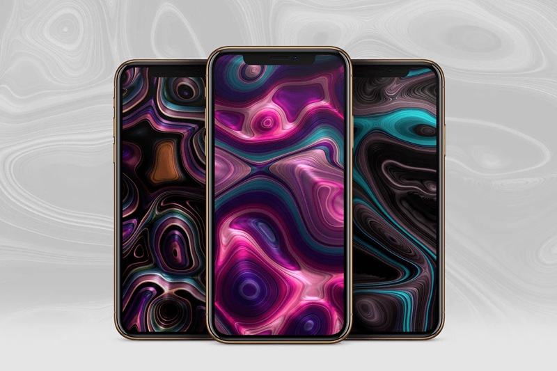 未来主义金属表面动态旋涡3D抽象纹理素材合辑 Meld: Glossy Abstract 3D Textures 图片素材 sucaiwan.com