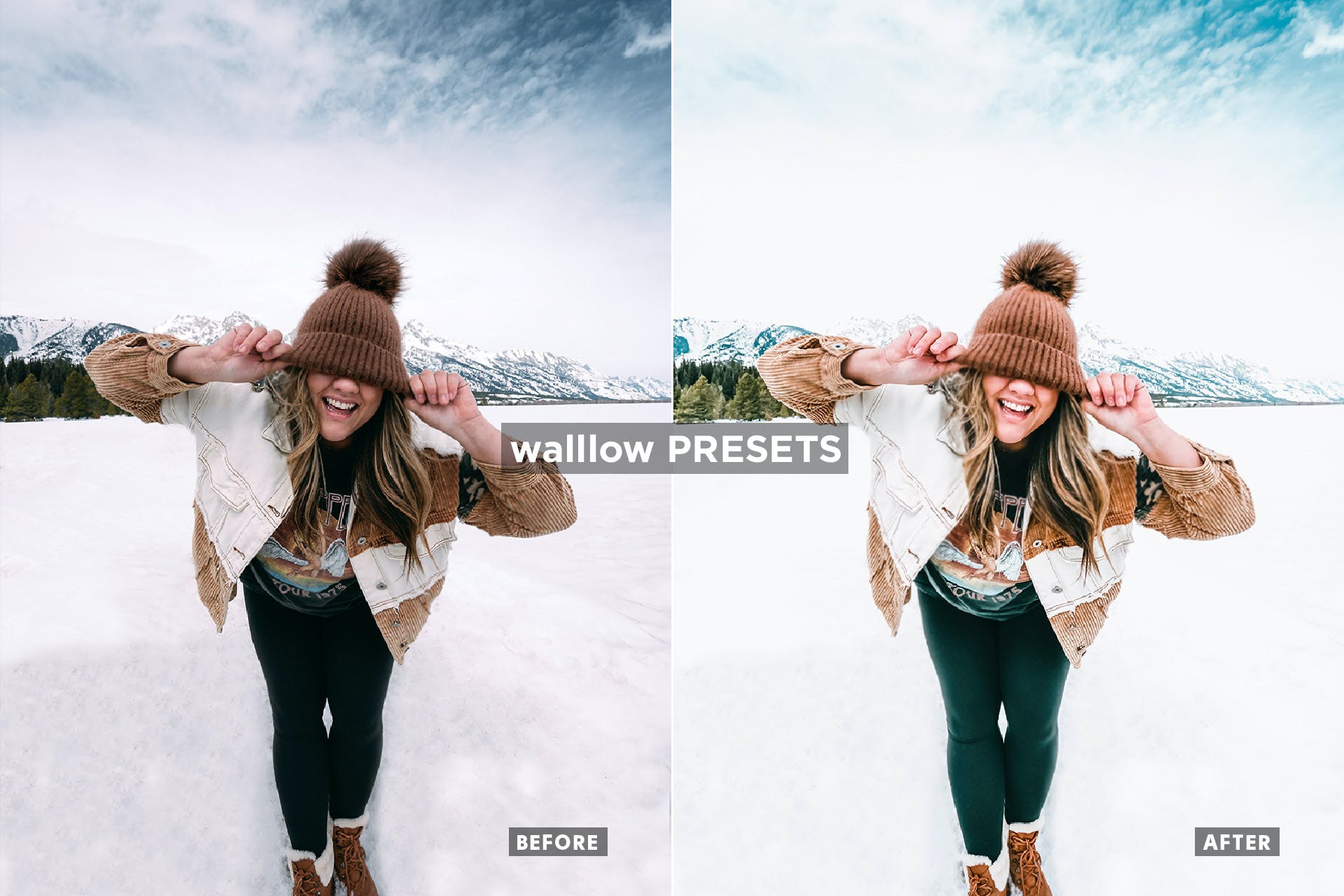 10个明亮的圣诞照片滤镜LR预设模板 10 Bright Christmas Desktop & Mobile presets 插件预设 sucaiwan.com