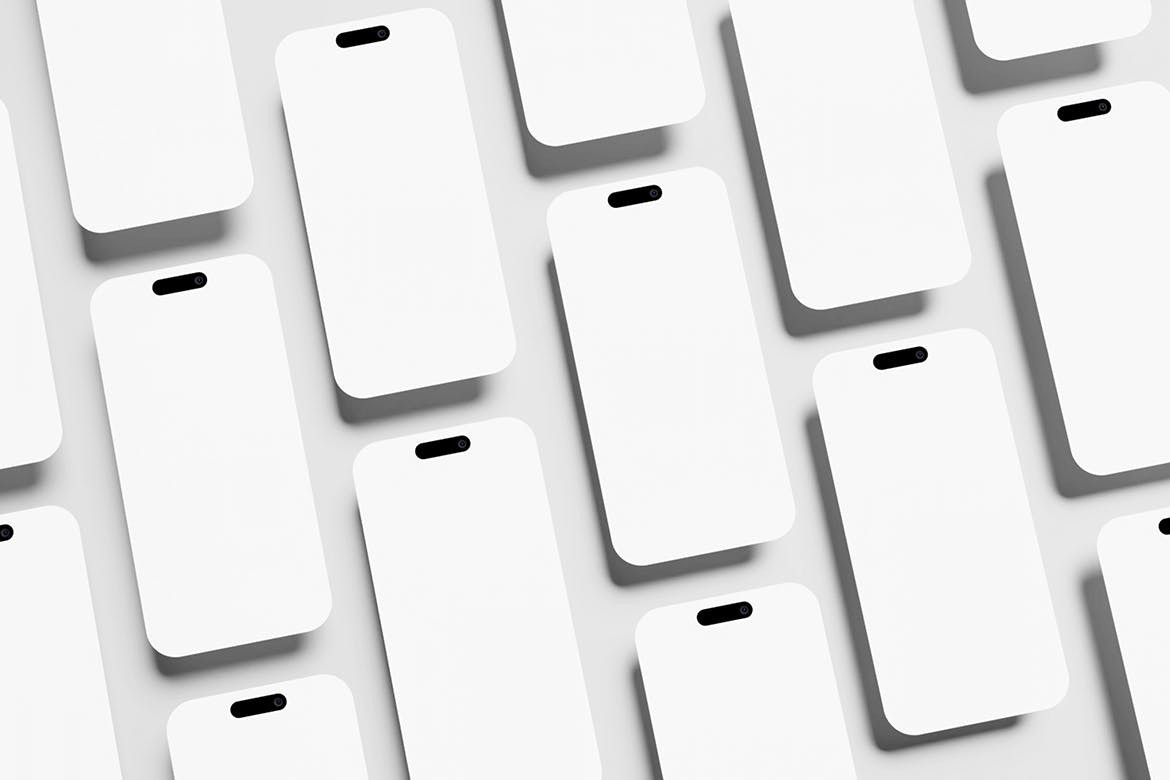 手机屏幕应用程序UI演示样机 Screen App UI Mockup with Variant Background 样机素材 sucaiwan.com