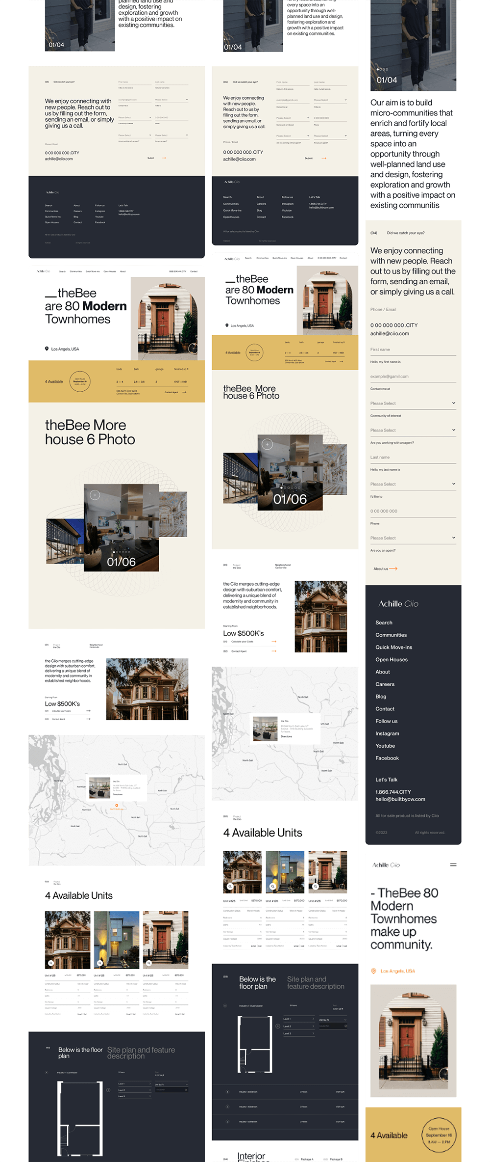 房地产网站响应式UI模板 APP UI sucaiwan.com