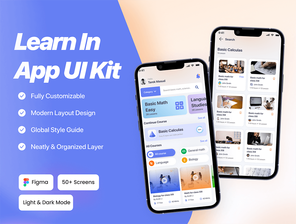 电子学习App应用程序UI套件 APP UI sucaiwan.com