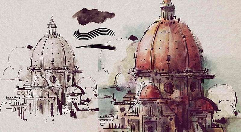 Affinity儿童绘本马克笔和水墨画笔套装 笔刷资源 sucaiwan.com