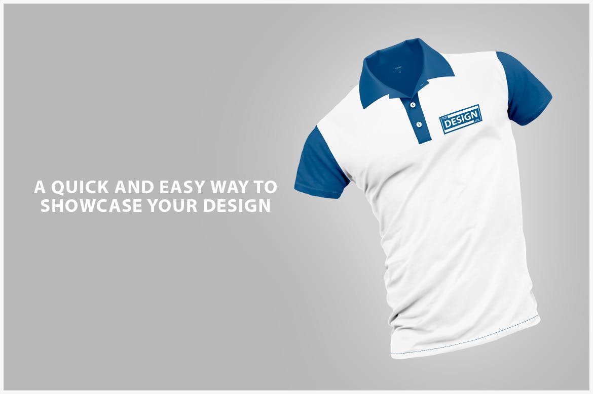 马球T恤Polo衫服装设计样机 Polo T-Shirt Mockup 样机素材 sucaiwan.com