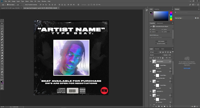 4种INS风竖屏节拍潮流说唱嘻哈复古海报可定制模板 ProdbyJack – Type Beat Template Pack for Instagram 插件预设 sucaiwan.com
