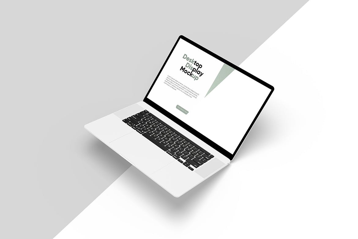 笔记本电脑屏幕显示样机 Laptop Screen Display Mockup 样机素材 sucaiwan.com