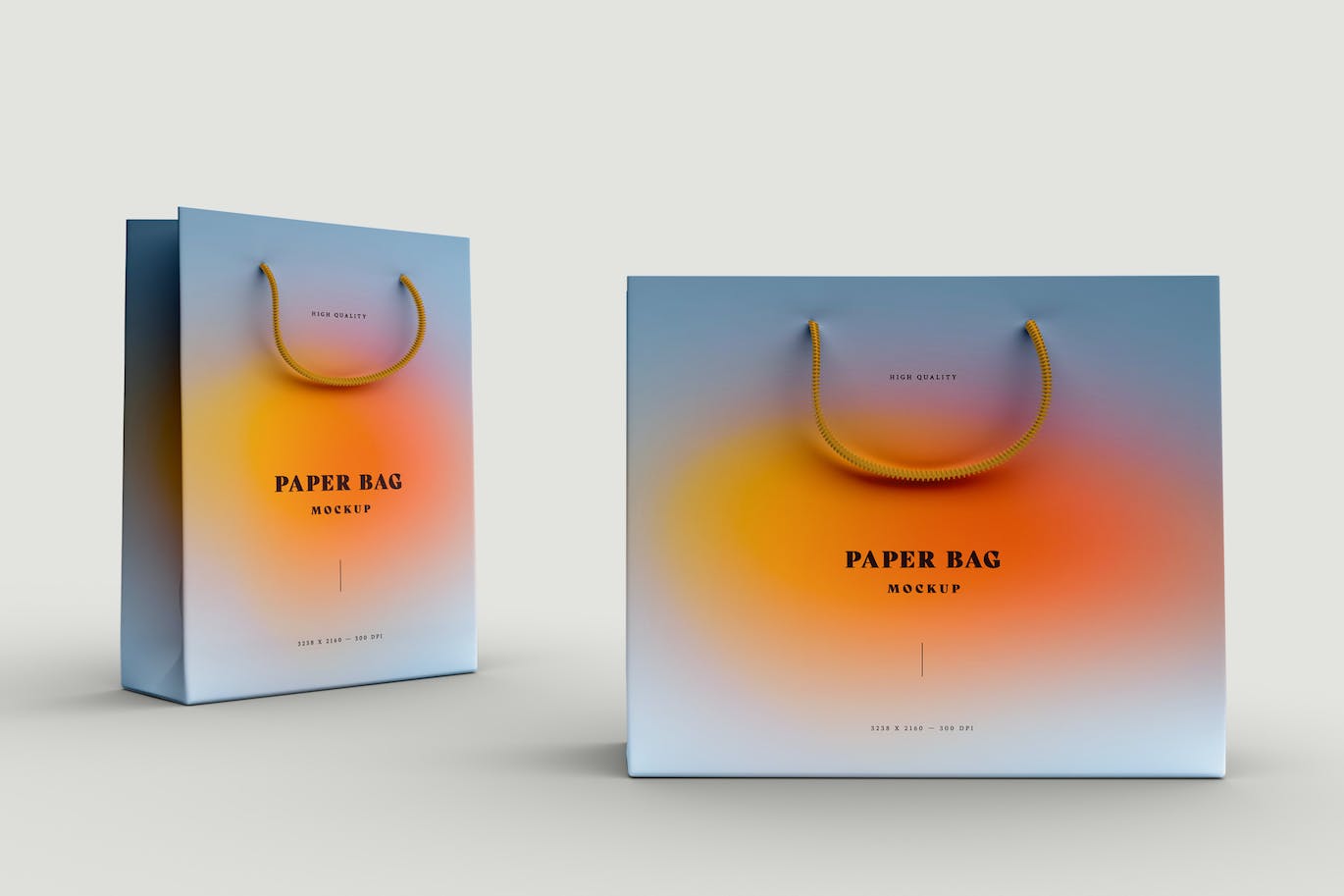 礼品/购物纸袋设计样机 Paper Bag Mockup 样机素材 sucaiwan.com