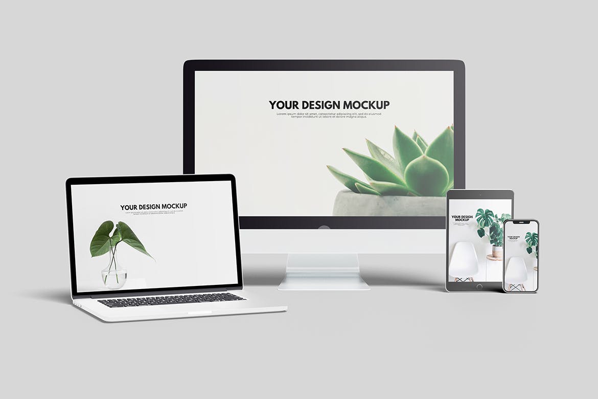苹果产品多设备屏幕样机 Multi Device Mockup 样机素材 sucaiwan.com