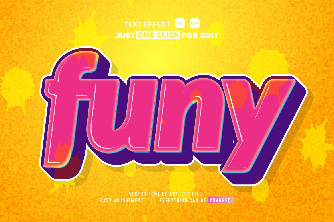 彩色卡通矢量文本/文字效果样式素材v41 Text Effect Vol 41 插件预设 sucaiwan.com