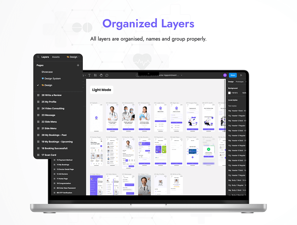 在线医生预约App应用程序UI套件 APP UI sucaiwan.com