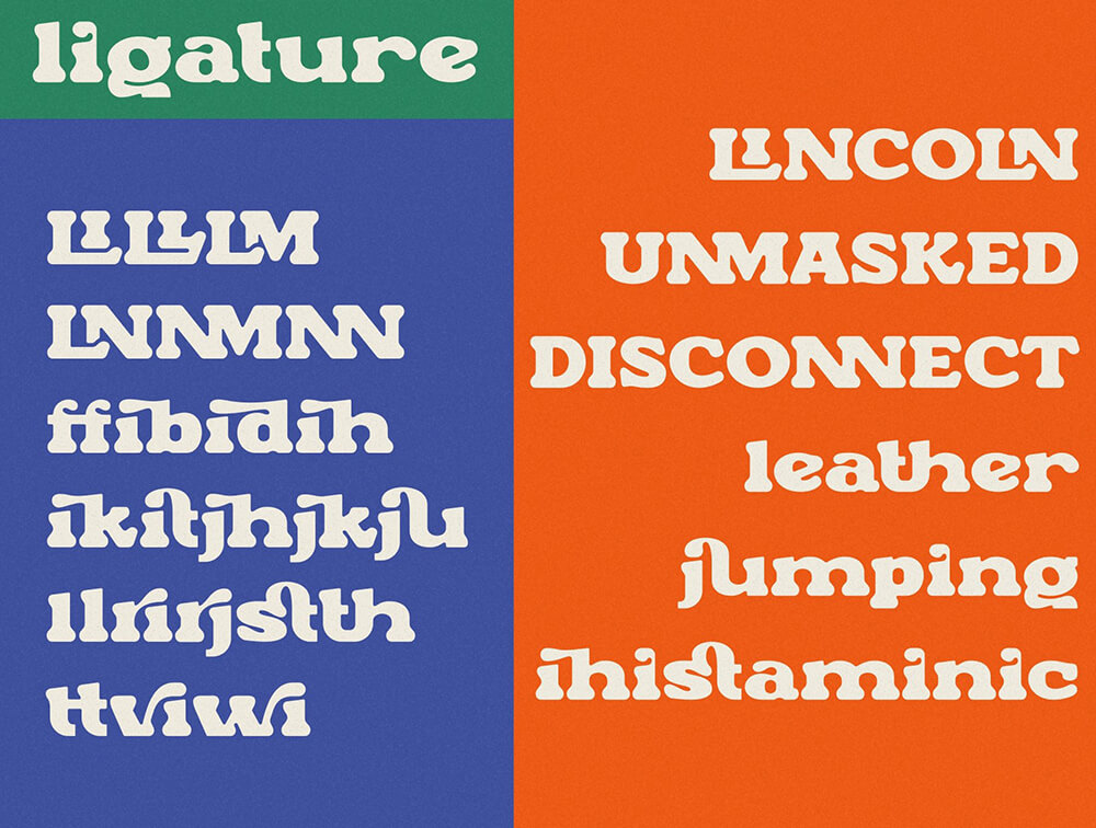 复古风厚实显示字体 设计素材 sucaiwan.com