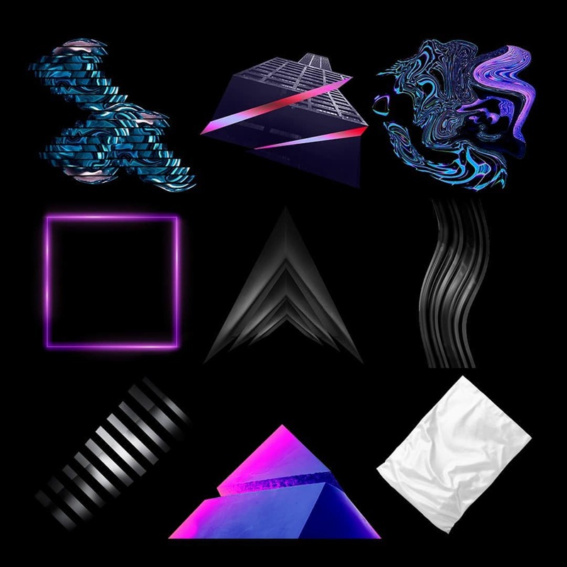 潮流炫酷赛博朋克风剪贴画PNG免抠图片设计素材 Collage Art PNG Textures Part 2 图片素材 sucaiwan.com