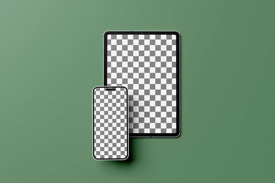 平板电脑和手机样机模板v1 Tablet & Phone Mockup V.1 样机素材 sucaiwan.com