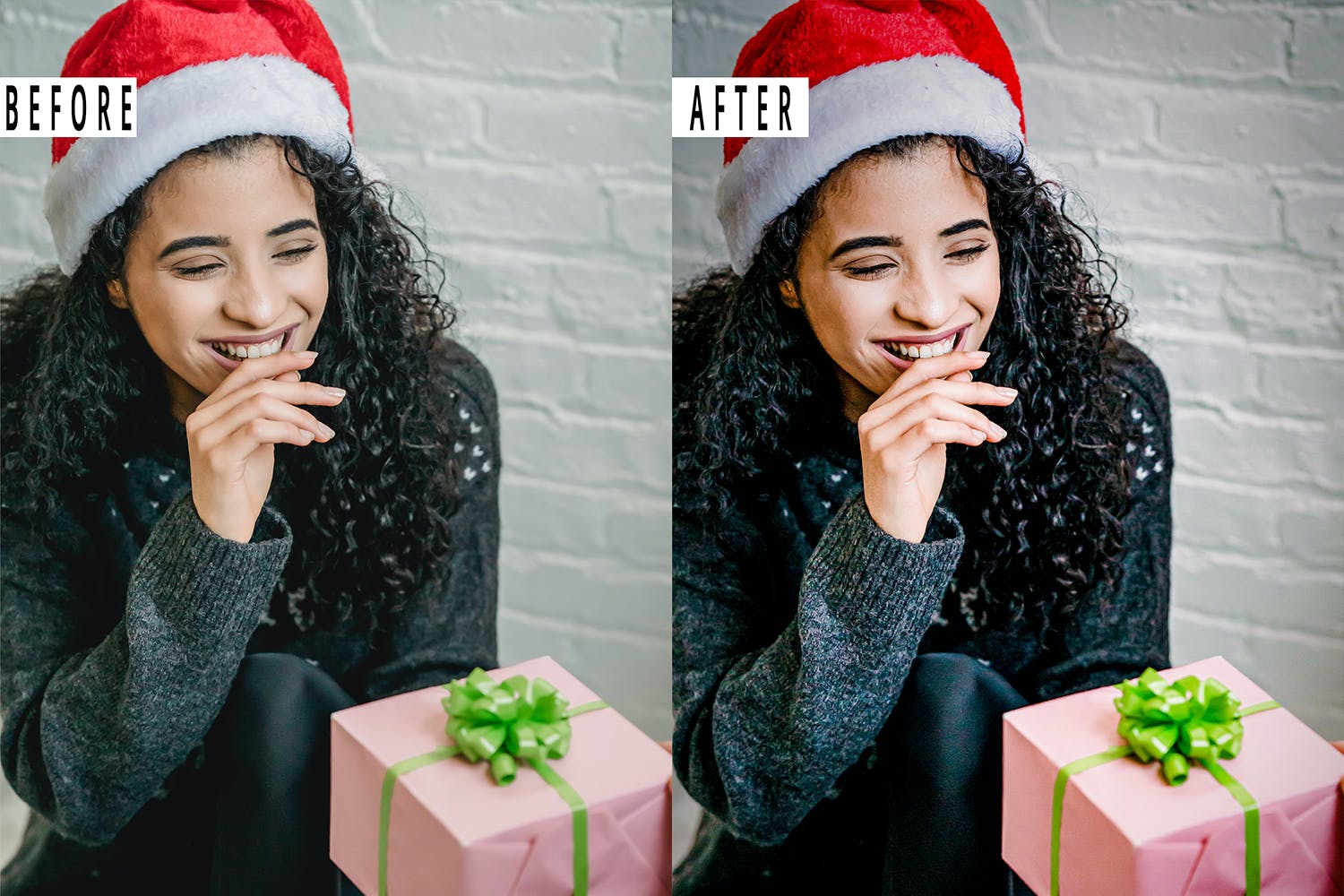 圣诞照片滤镜PS动作&LR预设 Christmas Action & Lightrom Presets 插件预设 sucaiwan.com