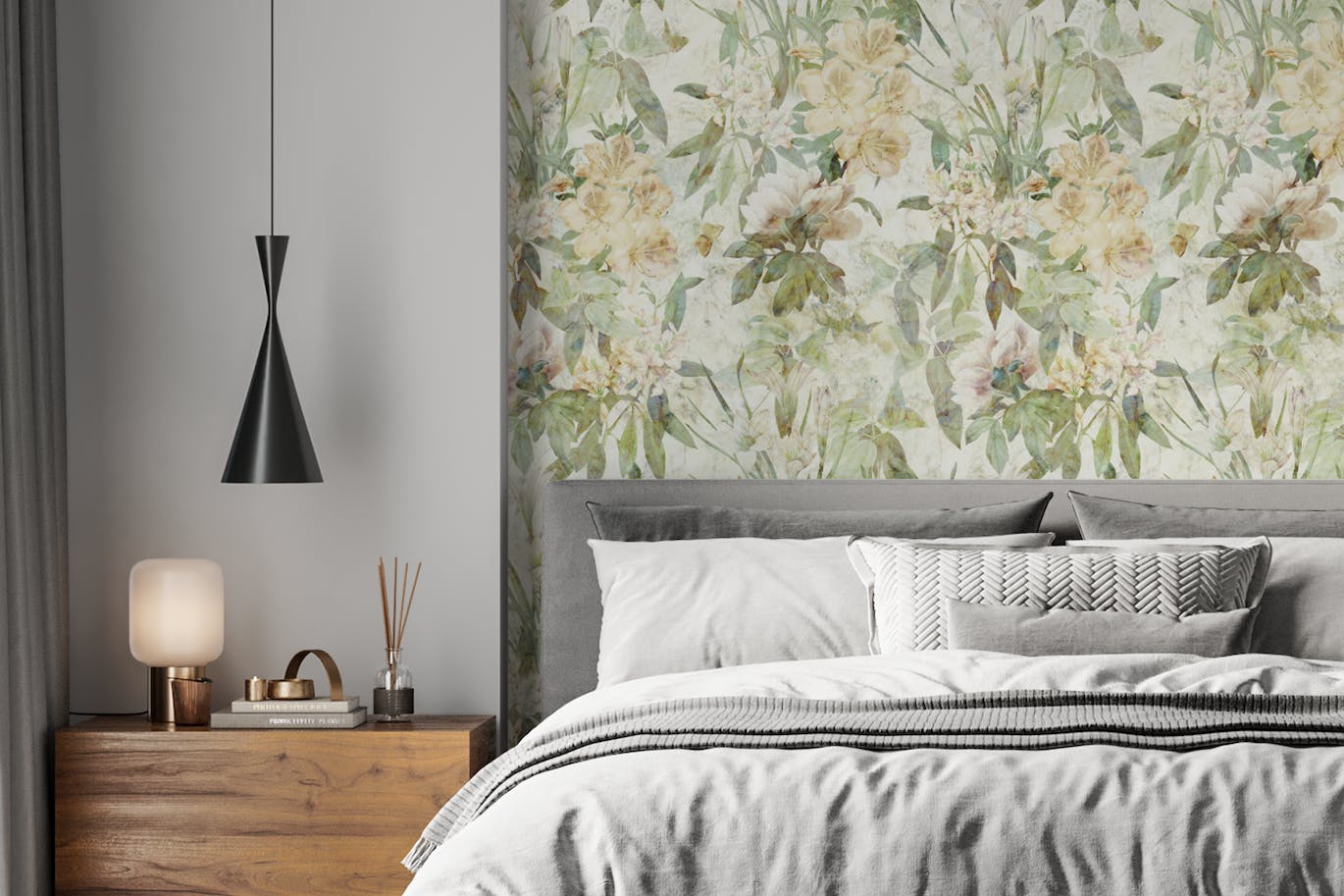 古老壁画花卉图案素材 Old Fresco Flowers 图片素材 sucaiwan.com