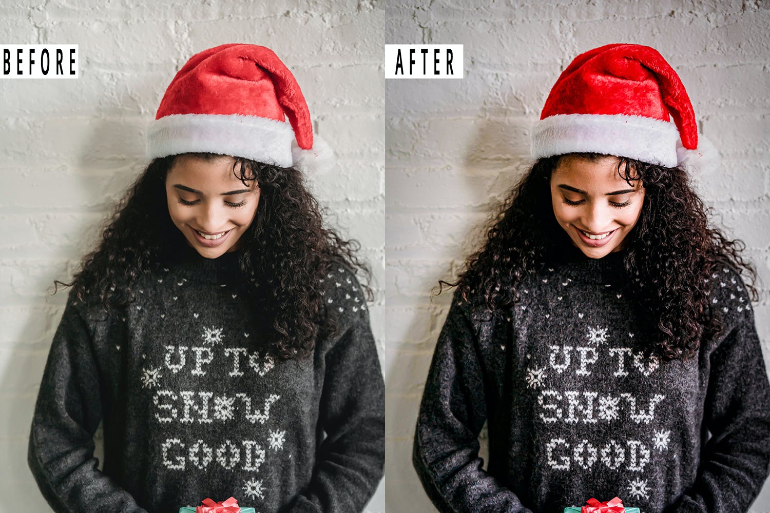 圣诞照片滤镜PS动作&LR预设 Christmas Action & Lightrom Presets 插件预设 sucaiwan.com