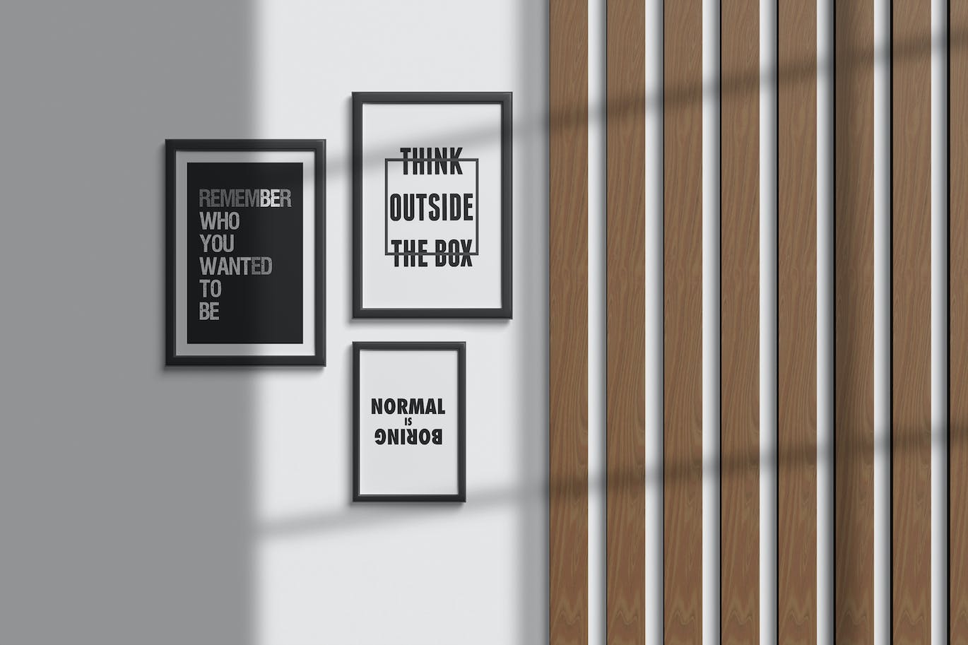 相框艺术品展示样机模板 Frame Mockup 样机素材 sucaiwan.com