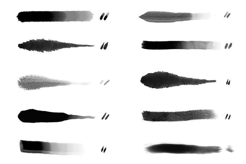 10个水彩湿画效果Procreate笔刷 笔刷资源 第2张-素材湾丨精选海外优质设计素材资源 10个水彩湿画效果Procreate笔刷 笔刷资源 sucaiwan.com