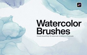 Procreate自然效果水彩画笔