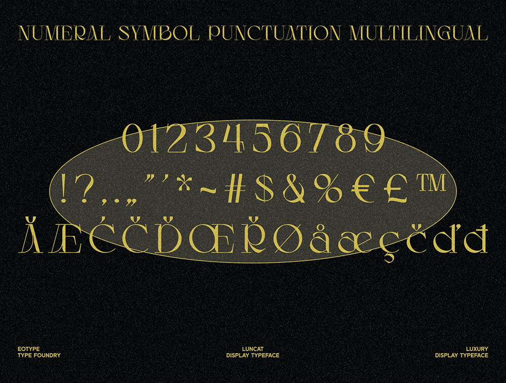 花式现代衬线显示字体 设计素材 sucaiwan.com