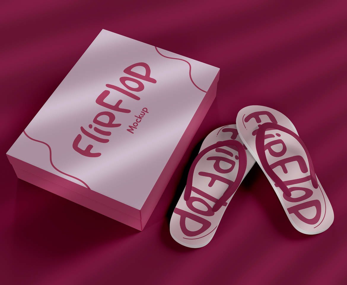 凉鞋人字拖品牌设计样机模板 Sandals Mockup 样机素材 sucaiwan.com