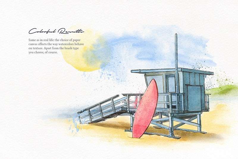 Procreate晕染水彩笔刷套装 笔刷资源 sucaiwan.com