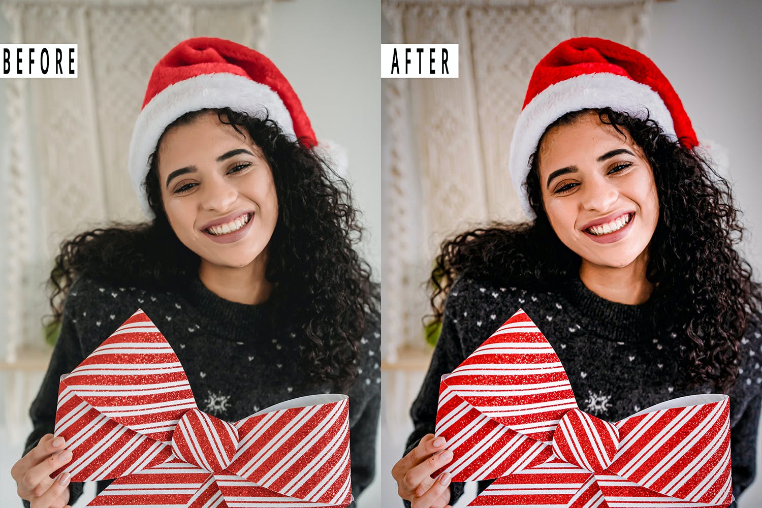 圣诞照片滤镜PS动作&LR预设 Christmas Action & Lightrom Presets 插件预设 sucaiwan.com