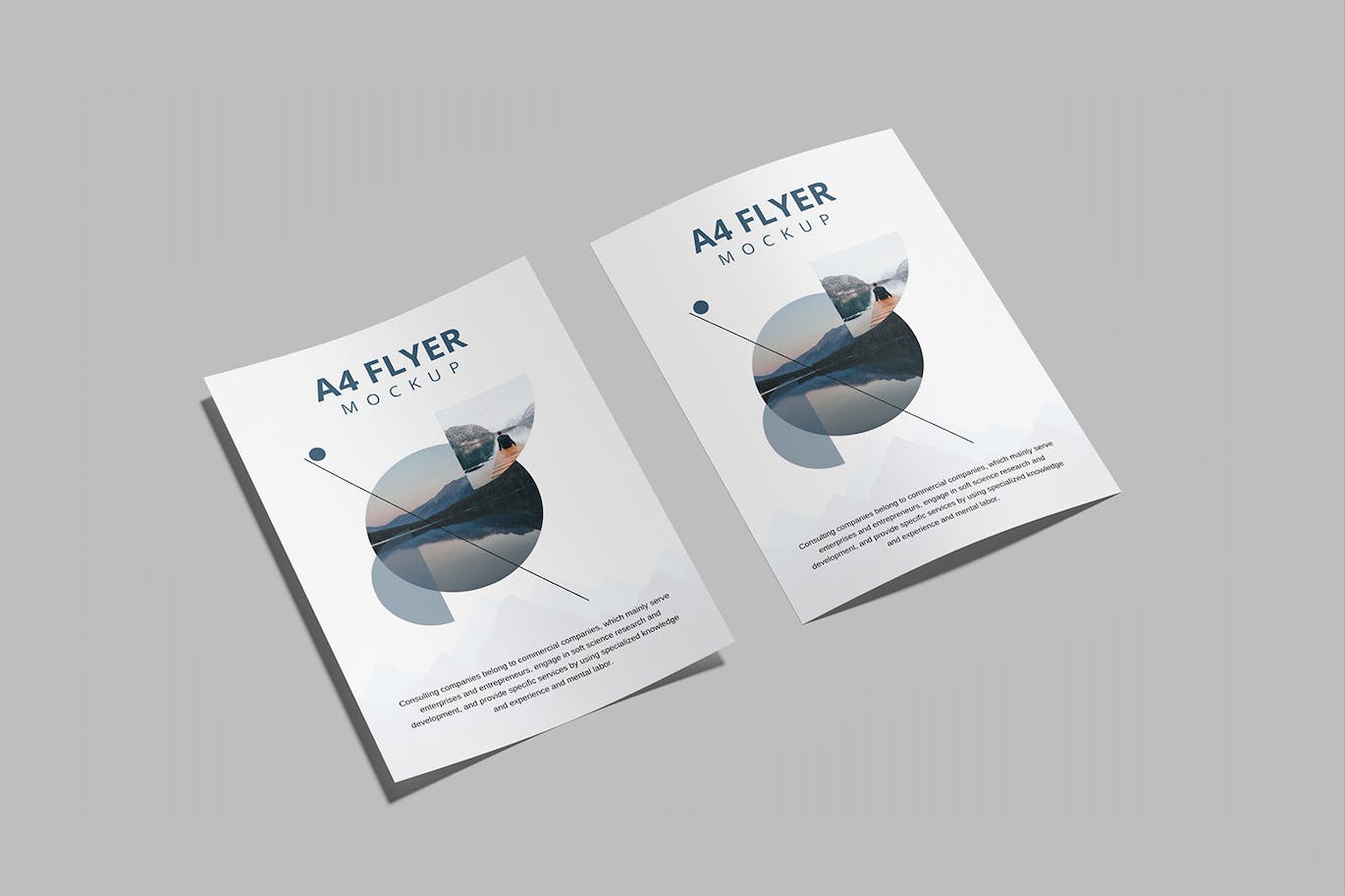 A4印刷传单设计样机 A4 Flyer Mockup 样机素材 sucaiwan.com