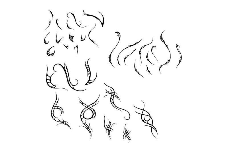 350+纹身刺青图案笔刷套装 笔刷资源 第8张-素材湾丨精选海外优质设计素材资源 350+纹身刺青图案笔刷套装 笔刷资源 sucaiwan.com