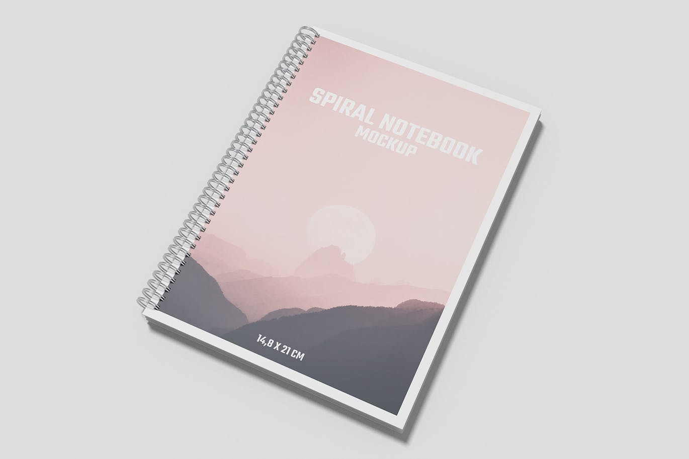 A5螺旋笔记本设计样机 A5 Spiral Notebook Mockup 样机素材 sucaiwan.com