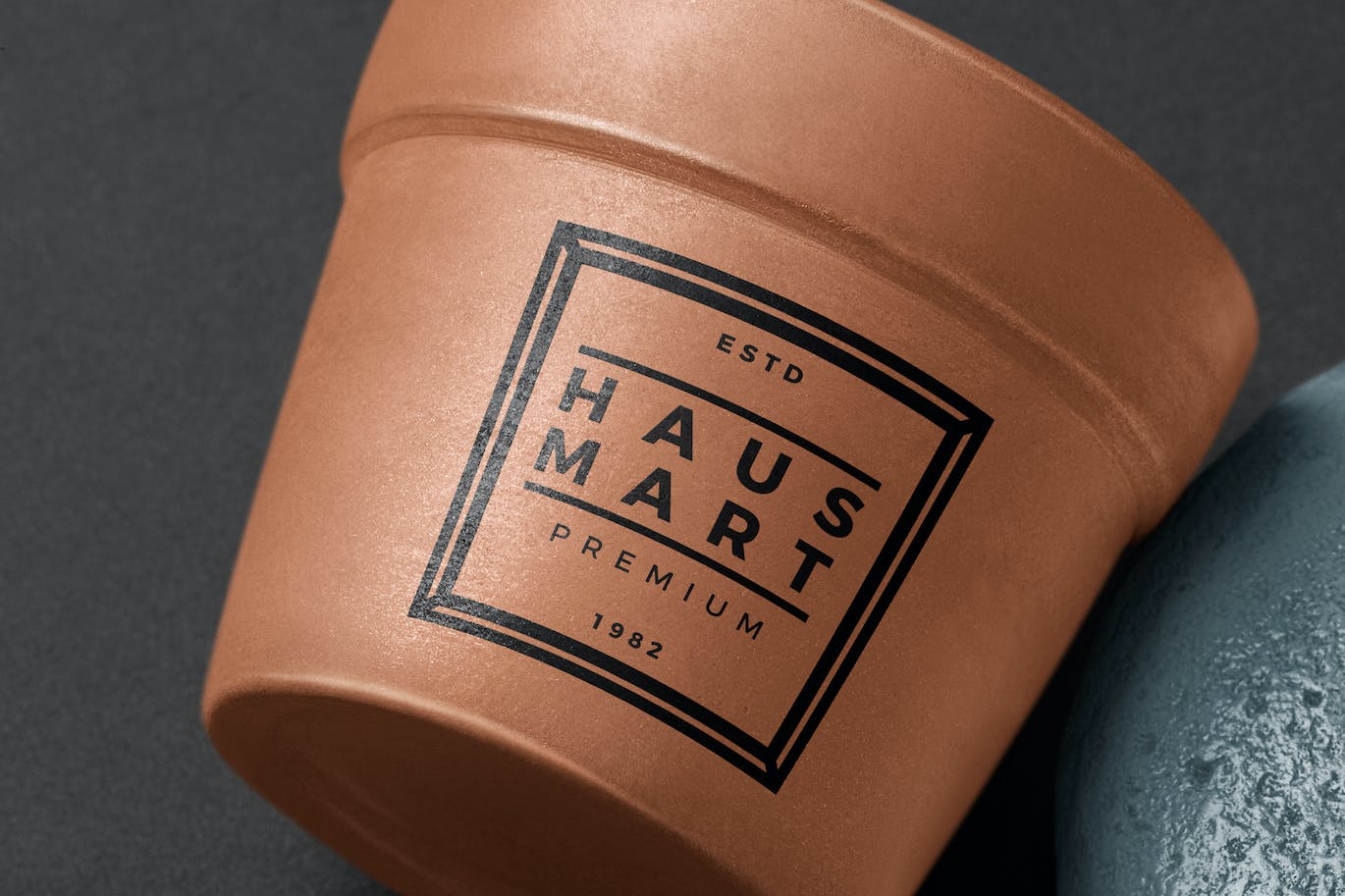 彩绘赤陶花盘标志Logo样机 Painted Terracotta Logo Mockup 样机素材 sucaiwan.com