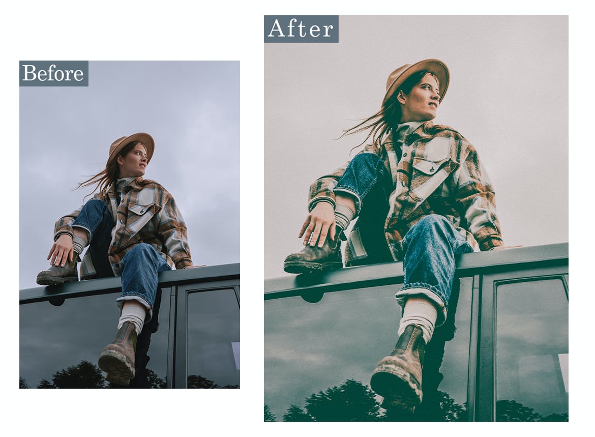 自驾旅行摄影照片处理PS动作 Road Trip Photoshop Actions 插件预设 sucaiwan.com