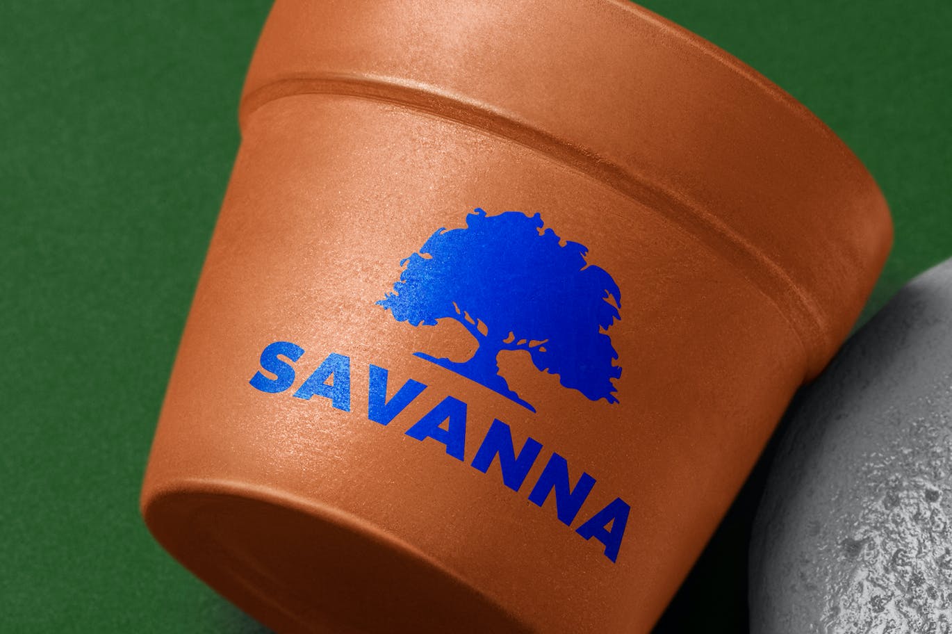 彩绘赤陶花盘标志Logo样机 Painted Terracotta Logo Mockup 样机素材 sucaiwan.com