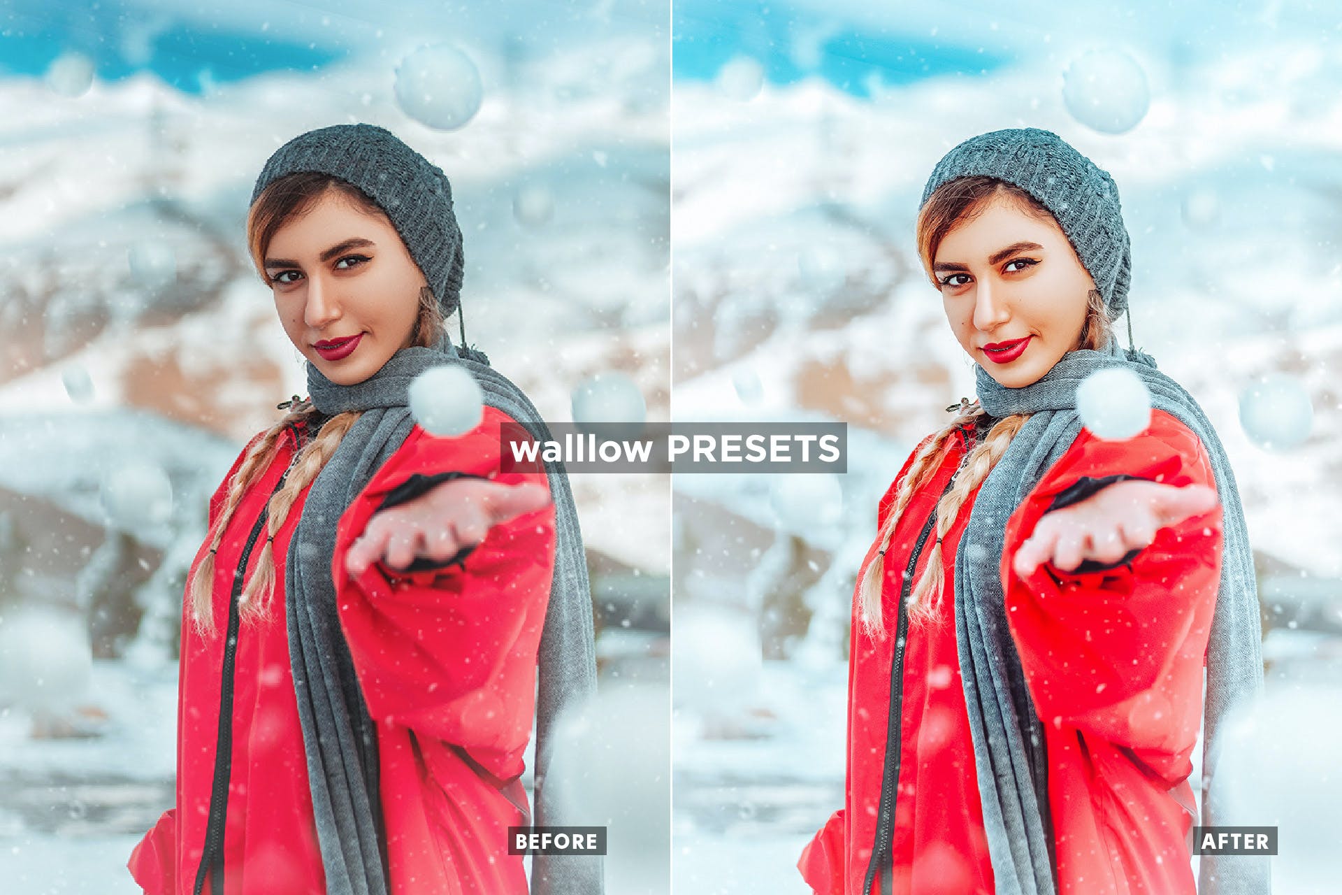 10个明亮的圣诞照片滤镜LR预设模板 10 Bright Christmas Desktop & Mobile presets 插件预设 sucaiwan.com