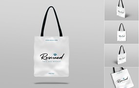 环保手提袋品牌设计样机 Tote Bag Mockup