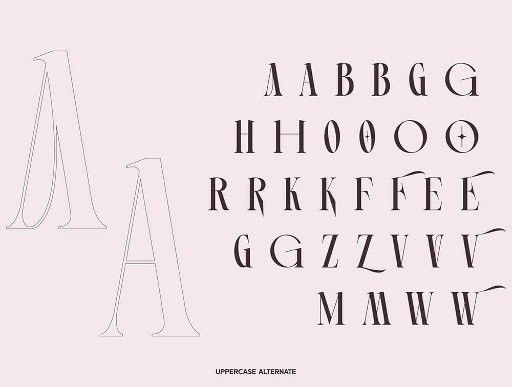 衬线浓缩字体 设计素材 sucaiwan.com