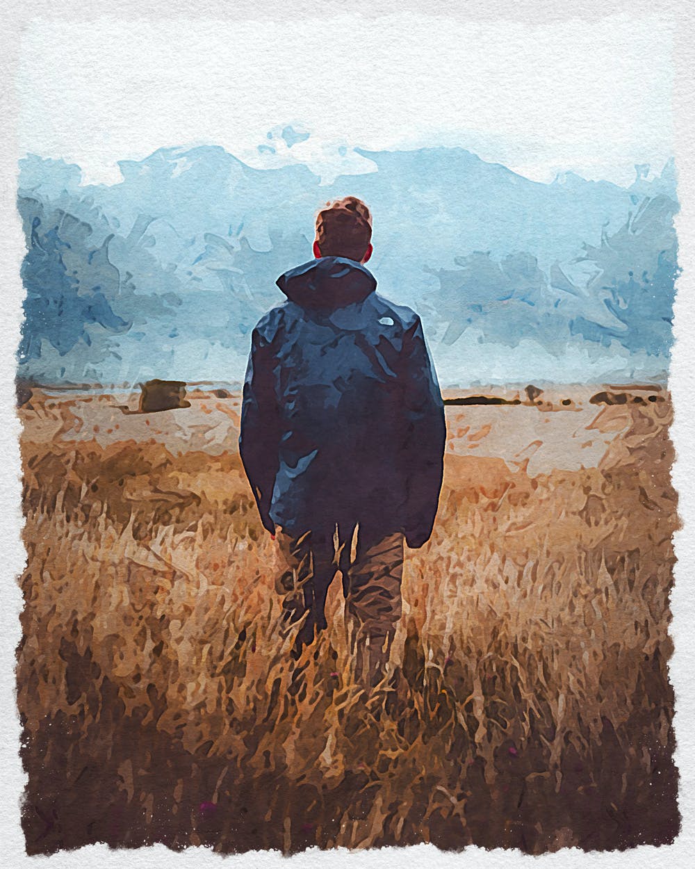 水彩绘画照片处理效果PS动作模板v2 Watercolor Paint V.2 – Photoshop Action 插件预设 sucaiwan.com