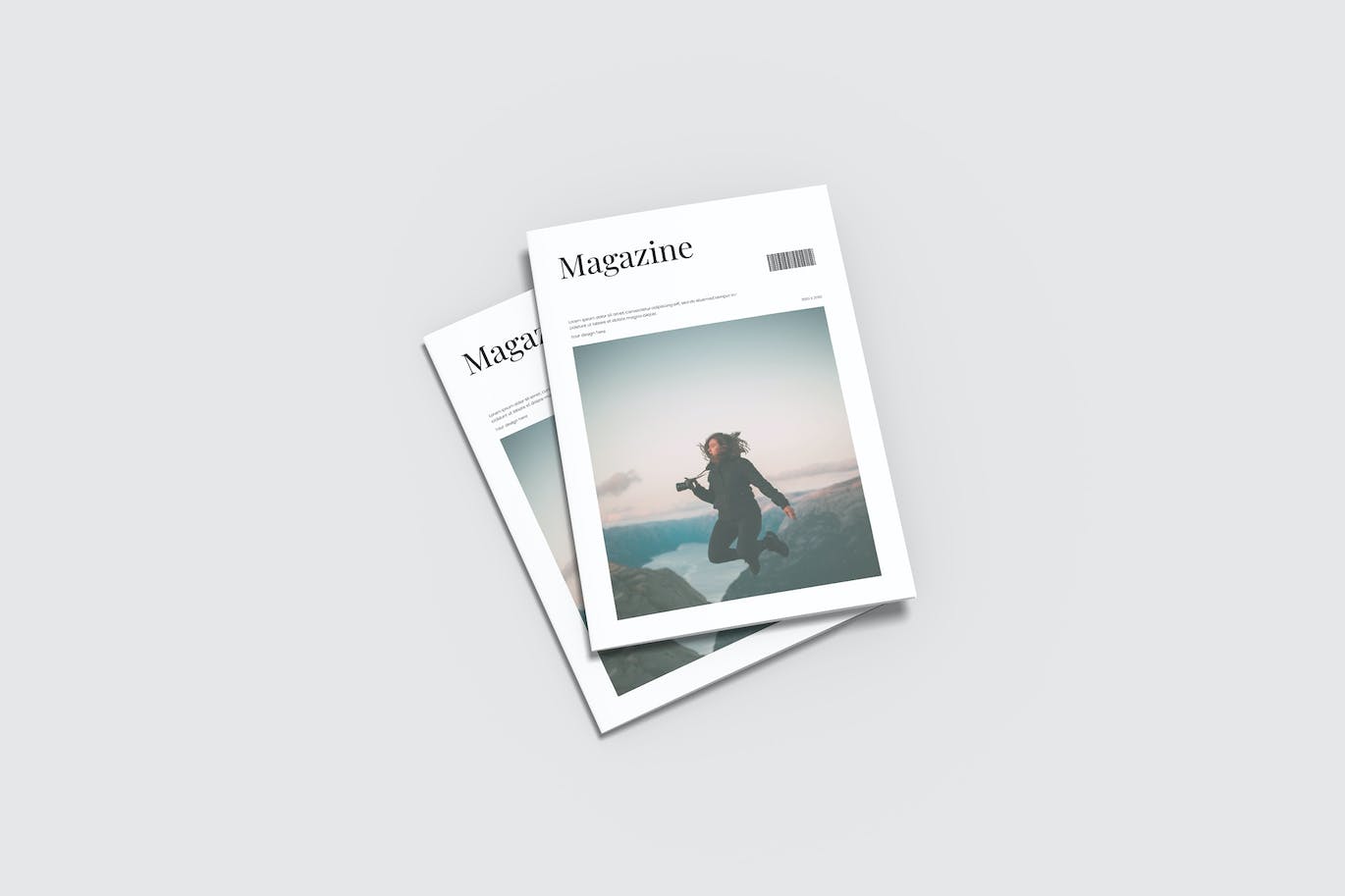 杂志封面展示样机模板 Magazine Cover Mockup Template 样机素材 sucaiwan.com