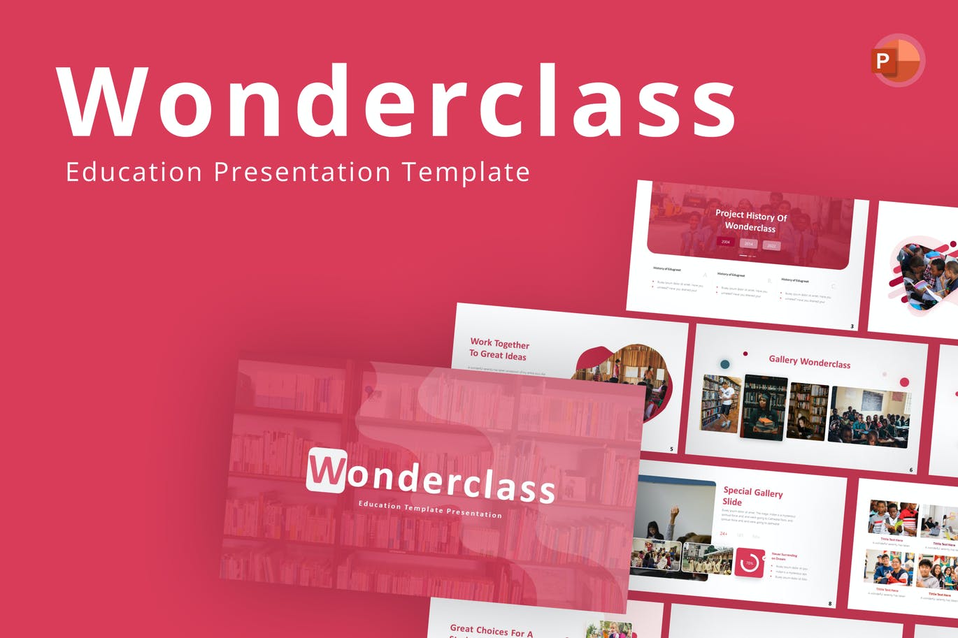 课堂教育幻灯片演示PPT模板 Wonderclass Education PowerPoint Template 幻灯图表 第1张-素材湾丨精选海外优质设计素材资源 课堂教育幻灯片演示PPT模板 Wonderclass Education PowerPoint Template 幻灯图表 sucaiwan.com